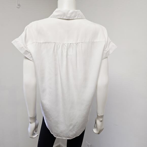 Quince Shirt Size XS Vintage Wash Tencel Camp Shirt Short Sleeve Button Up NWT - Picture 3 of 9